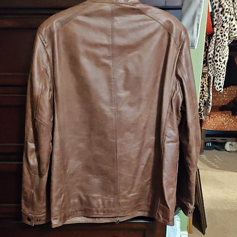 Massimo Dutti Brown Military Jacket - Picture 2 of 11